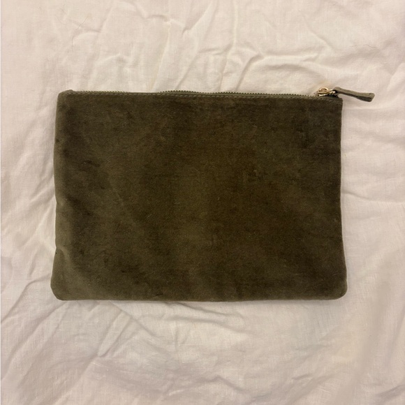 Sezane Olive Green Cosmetic Bag - Picture 3 of 9